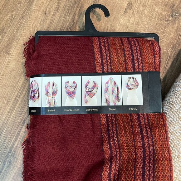 NEW! Cozy Comfy Blanket Wrap Scarf Bundle (2) - Picture 4 of 7